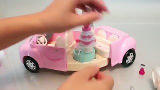 Princess Doll Wedding Car Play Doh Toy Surprise Eggs