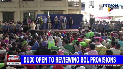 NEWS: Du30 open to reviewing BOL provisions