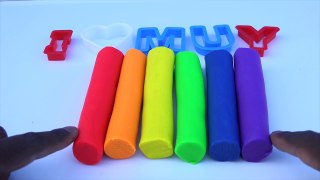 PlayDoh Modelling Clay Fun and Creative for Kids Alphabets Molds I Love Mummy Learn Colors