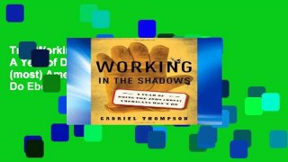 Trial Working in the Shadows: A Year of Doing the Jobs (most) Americans Won t Do Ebook