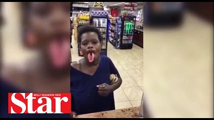 Kadının dili görenleri hayrete düşürdü