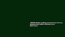 EBOOK Reader Auditing and Assurance Services, Student Value Edition Unlimited acces Best Sellers
