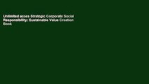 Unlimited acces Strategic Corporate Social Responsibility: Sustainable Value Creation Book