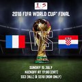 The FIFA World Cup winner will be crowned tomorrow when 1998 champions France take on first-time finalists Croatia. Who will lift the trophy in Moscow?