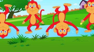 Five Little Monkeys Nursery Rhyme with Lyrics