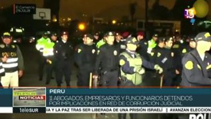 Policía peruana desactiva red de corrupción del poder judicial