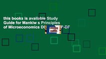 this books is available Study Guide for Mankiw s Principles of Microeconomics D0nwload P-DF