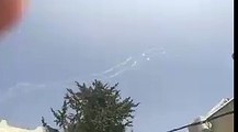 #فيديو آخر يظهر لحظة اطلاق الاحتلال صاروخي باتريوت صوب طائرة سورية في أجواء الجولان