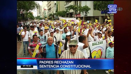 Marcha contra propuestas educativas de género