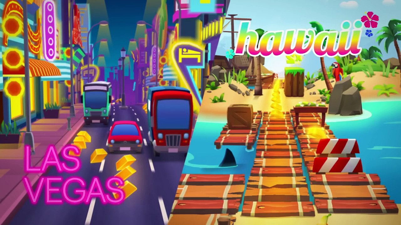 NEW in Talking Tom Gold Run Las Vegas vs. Hawaii