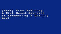 [book] Free Auditing: A Risk Based-Approach to Conducting a Quality Audit