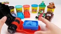 Learning Color Number with Special Disney Pixar Cars Lightning McQueen Playdoh for kids ca