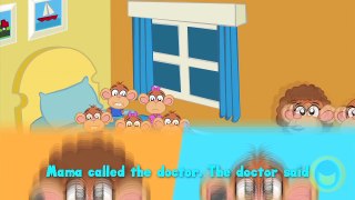 5 Little Monkeys Jumping On The Bed | Classic Nursery Rhyme Sing along with Lyrics!