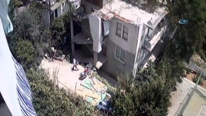 Alanya'da tüp hırsızlığı güvenlik kamerasında