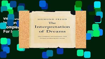 viewEbooks & AudioEbooks The Interpretation of Dreams: The Complete and Definitive Text For Ipad