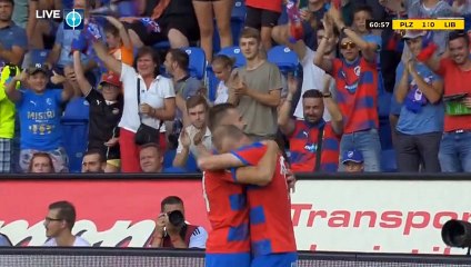 Michael Krmencik Goal HD - Plzen 1-0 Liberec 30.07.2018