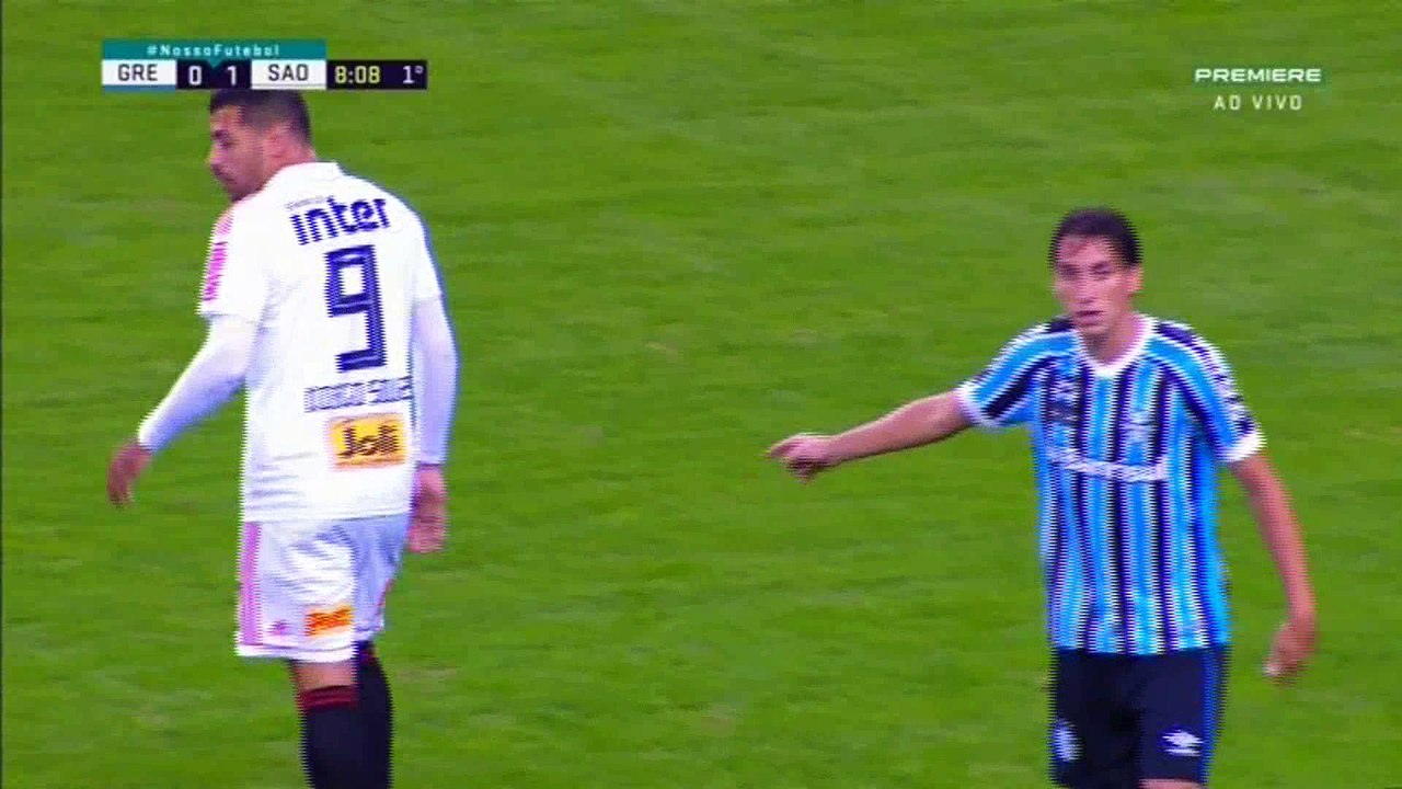 Grêmio 2x1 São Paulo 1 tempo brasileirao 2018