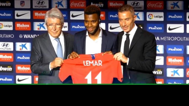 لقطة: كرة قدم: ليمار يعد جمهوره بأنه سيتعلم الإسبانية بعد انتقاله الى أتلتيكو مدريد