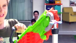 NERF vs FIDGET SPINNER com Paulinho, Toquinho e Família