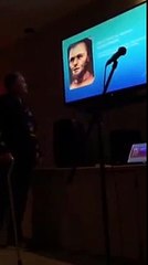 Ken Hudnall 5, lecturing at Roswell UFO Museum