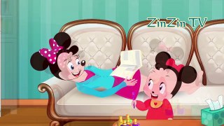Mickey Mouse & Minnie Mouse Learn Colors with Nail Polish Funny
