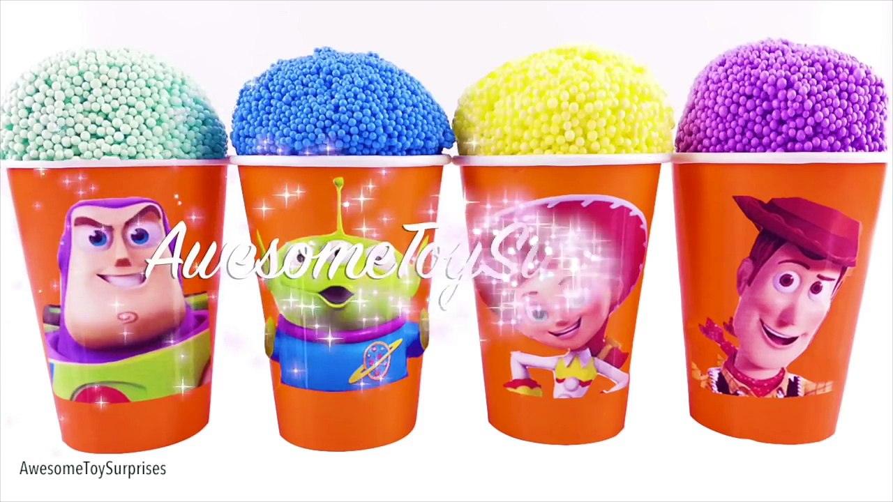 Toy Story 4 Clay Foam Surprise Eggs Cups Play Doh Dippin Dots Toy