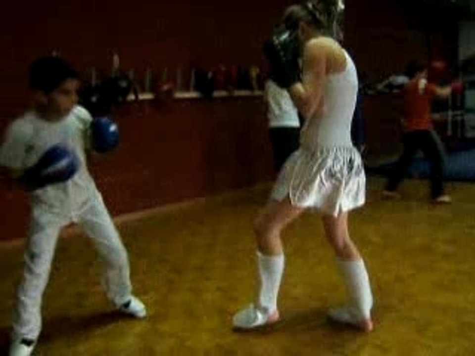 Sofien a la boxe thai