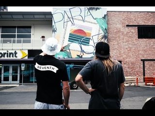 Painting "Paradise" with INSA and ROID at POW! WOW! Hawaii 2014