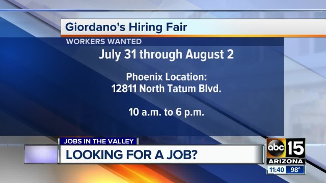 Companies hiring workers now in the Valley