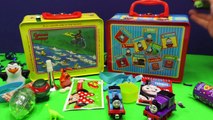 Open Surprise Lunch Boxes with Thomas and Friends and Curious George Toys