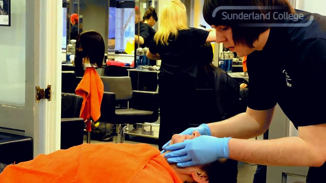 How to do a Hot Towel Shave - With The Barber Shop at Sunderland College