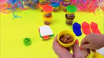 How to make Play Doh plasticine cookies with a perfect case of colors picnic playset (howt