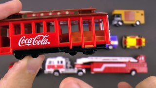 Learning Street Vehicles for Kids Learn Cars Trucks with Hot Wheels Matchbox Tomica Toy Ca