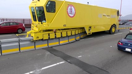 Golden Gate Bridge Road Zipper in action at the tail end of its morning run