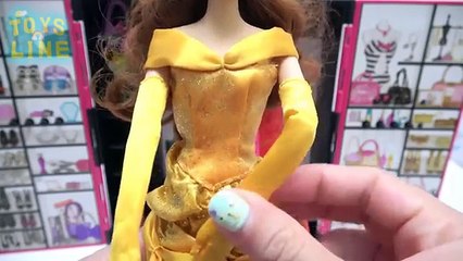 Disney Princesses Dolls Dress Up Belle Rapunzel Ariel Elena Frozen Pocahontas Mulan