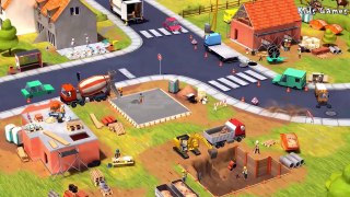 Little Builders Construction Game | Cartoon for Children | Cement Mixer, Diggers, Cranes,