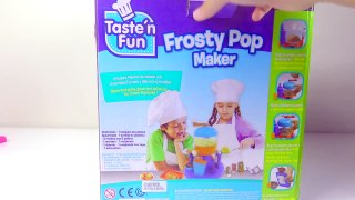 Taste n Fun Frosty Pop Maker Make Your Own Ice Cream Popsicles