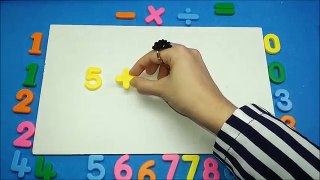 Learning Collection of Numbers 1 to 10 Surprise Eggs and Play Doh