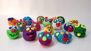 16 Squinkies Surprise Eggs made with Play doh