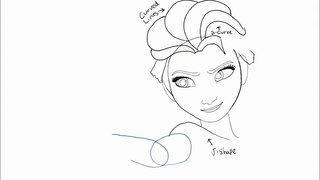 How to Draw Elsa From Frozen