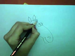 How to draw Cartoon Horse