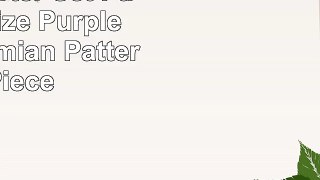 Intelligent Design Joni Comforter Set FullQueen Size  Purple Blue Bohemian Pattern  5