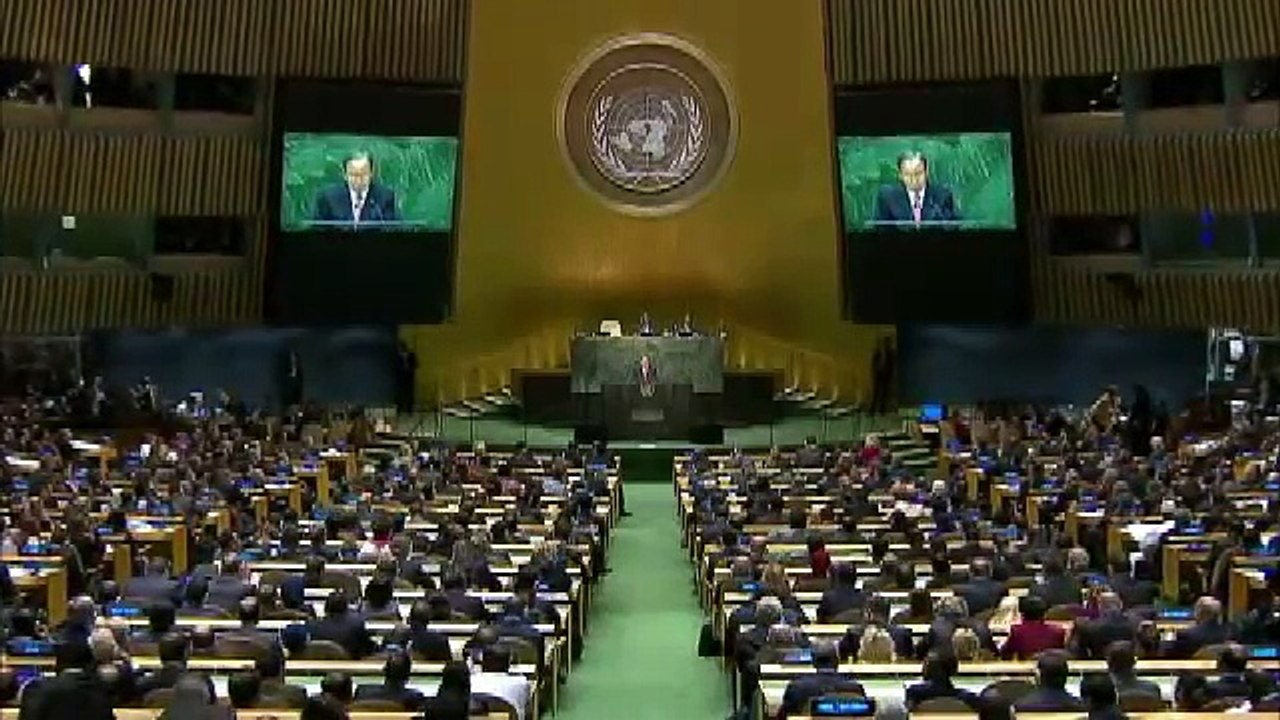 Ban Ki moon at the General debate of the 69th Session of the General Assembly