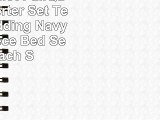 MiZone Elliot FullQueen Comforter Set Teen Boy Bedding  Navy Plaid  4 Piece Bed Sets