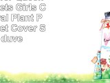 VClife Flower Queen Bedding Sets Girls Cotton Floral Plant Printed Duvet Cover Sets 1