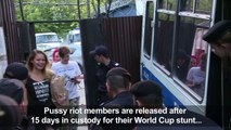 Pussy Riot members detained upon release over World Cup stunt