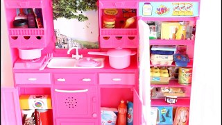 BARBIE DREAM PINK KITCHEN SET ||TiaTia