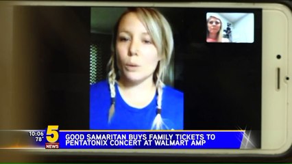 Descargar video: Strangers Give Concert Tickets to Family with Bogus Tickets