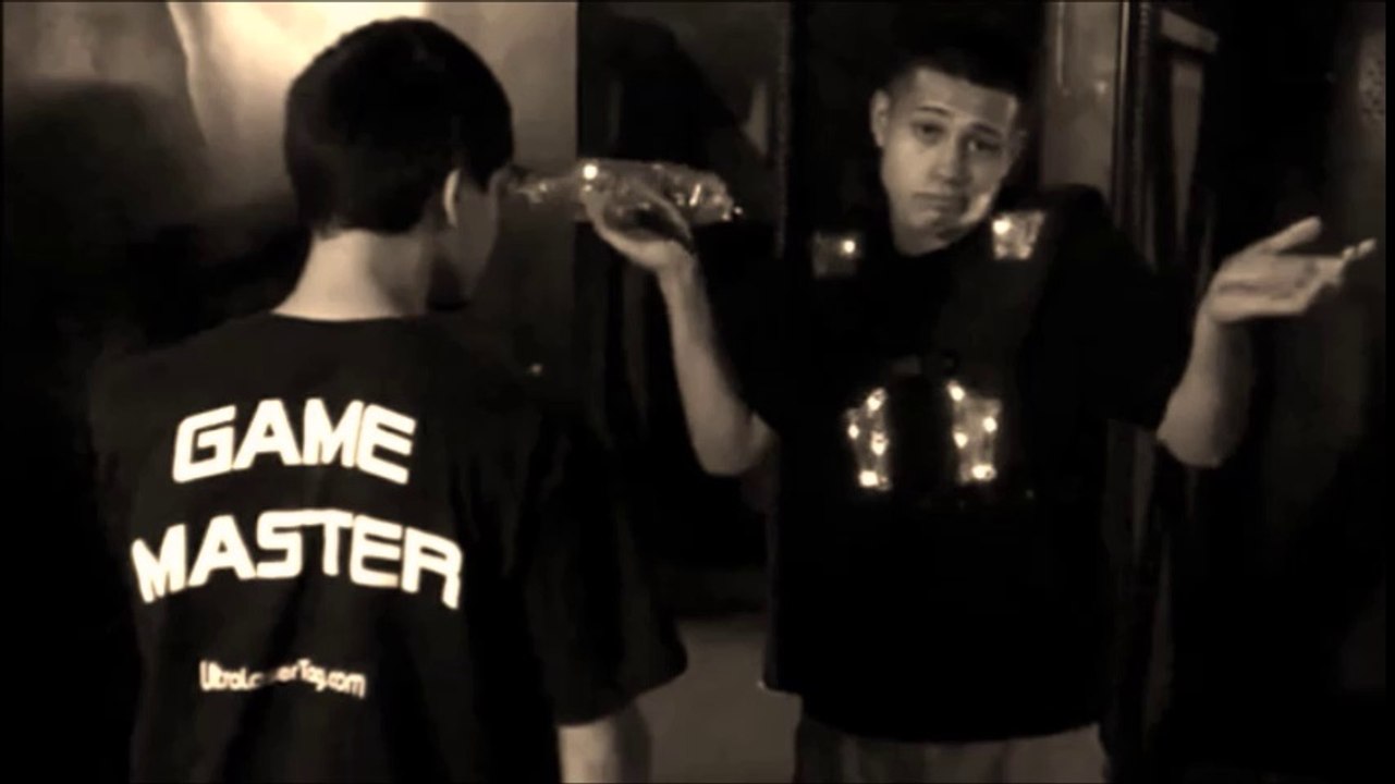 Watching LazerTag Training Video