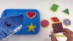 Learn Shapes With PET SHARK Eating Cookies And Baking Cookies Toy Playset for Kids